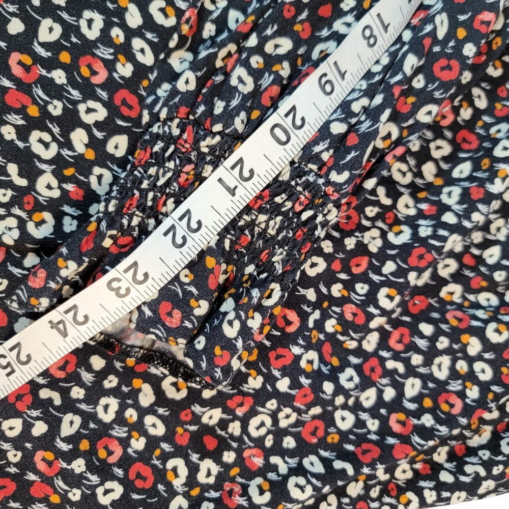 Miss Selfridge Micro Floral Pattern Flowy Blouse Fashion Top Women's Size US 4 - Picture 13 of 13
